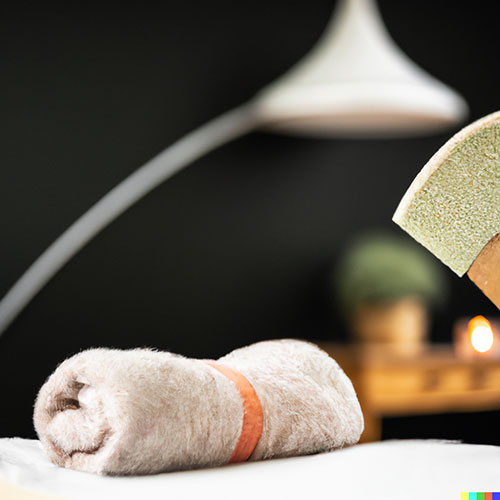 Image: Massage Table with Towel